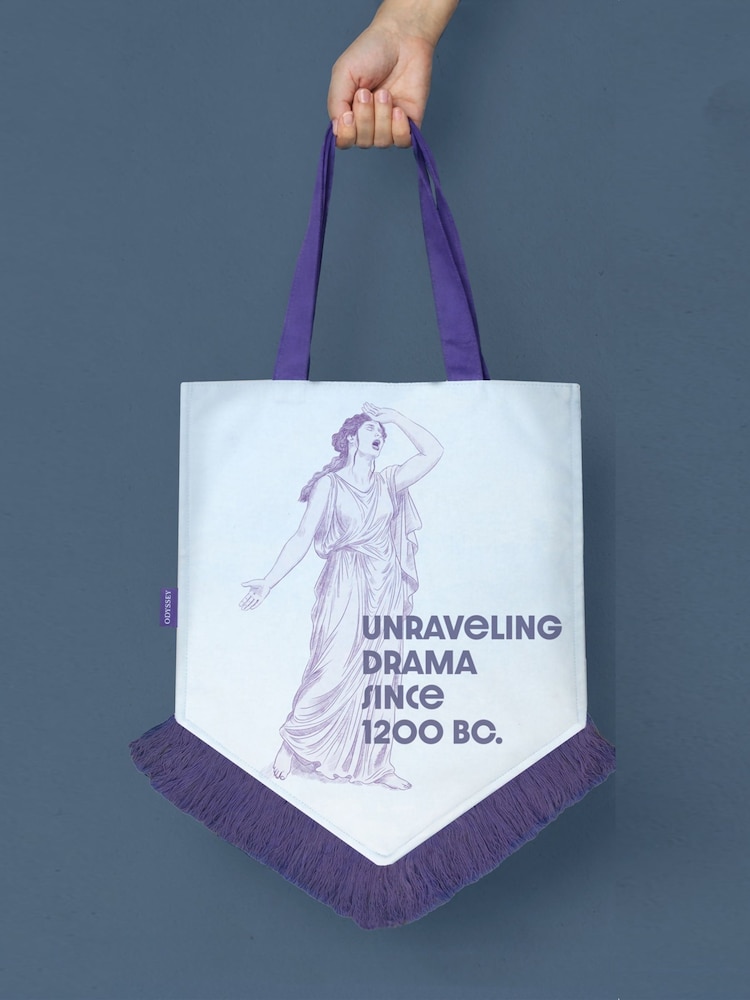 Portico Designs Light Blue Odyssey Tote Bag and Embroidered A5 Journal - Image 2 of 5