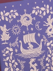 Portico Designs Light Blue Odyssey Tote Bag and Embroidered A5 Journal - Image 3 of 5