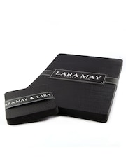 Lara-May Set of 8 Black Leather Coasters and Placemats - Image 4 of 4