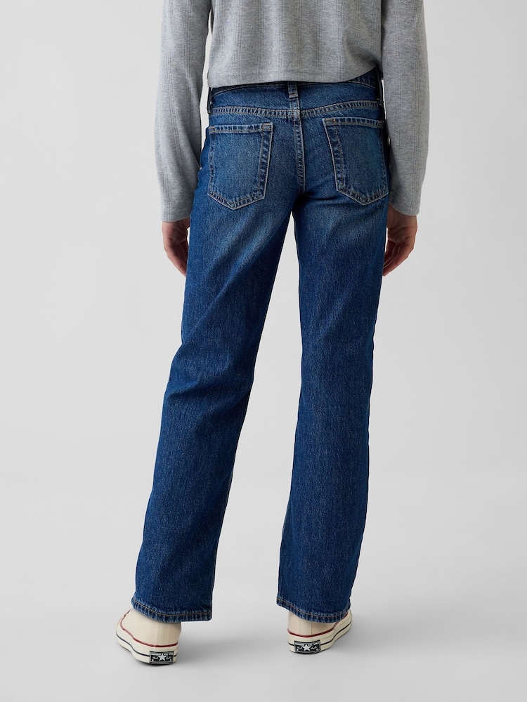 Gap Dark Wash Blue Straight Jeans (5-13yrs) - Image 2 of 5 Gap Dark Wash Blue Straight Jeans (5-13yrs) - Image 2 of 5