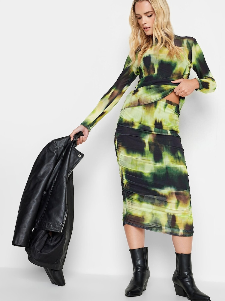 Grün - Pixiegirl Kurzgröße Langärmeliges Top aus Netzstoff - Bild 3 von 3 Grün - Pixiegirl Kurzgröße Langärmeliges Top aus Netzstoff - Bild 3 von 3