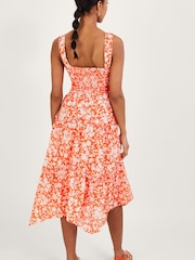 Monsoon Orange Myra Hanky Hem Dress - Image 2 of 4