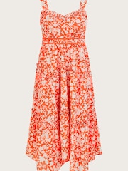 Monsoon Orange Myra Hanky Hem Dress - Image 4 of 4