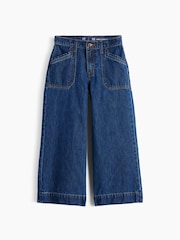 Gap Medium Wash High Rise Stride Wide-Leg Ankle Jeans (5-13yrs) - Image 5 of 5
