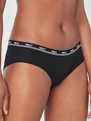 Black Short Logo Knickers 4 Pack - Image 3 of 5