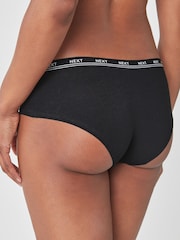 Black Short Logo Knickers 4 Pack - Image 4 of 5