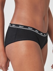Black Short Logo Knickers 4 Pack - Image 5 of 5