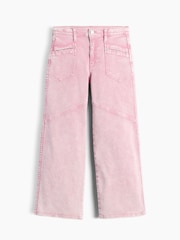 Gap Pink Low Rise Stride Wide-Leg Jeans (5-13yrs) - Image 2 of 2
