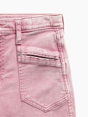 Gap Pink Low Rise Stride Bow Pocket Wide-Leg Jeans (5-13yrs) - Image 4 of 6