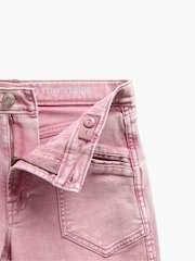 Gap Pink Low Rise Stride Bow Pocket Wide-Leg Jeans (5-13yrs) - Image 5 of 6