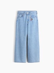 Gap Light Wash Keychain Low Rise Embroidered I Heart NY Baggy Jeans (5-13yrs) - Image 6 of 6
