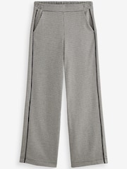 Monochrome Jersey Wide Leg Side Stripe Trousers - Image 7 of 7