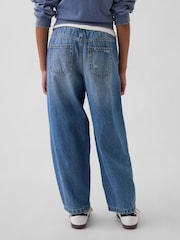 Middels vask - Gap High Rise Easy Barrel Jeans (5–13år) - Bilde 2 av 5
