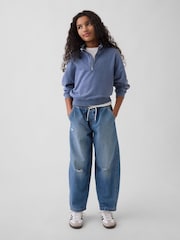 Middels vask - Gap High Rise Easy Barrel Jeans (5–13år) - Bilde 3 av 5