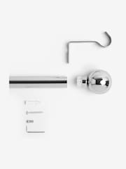 Chrome Fixed Ball 28mm Eyelet Curtain Pole Kit - Image 4 of 4