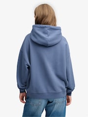 Superdry Blue Luxe Casual Relaxed Hoodie - Image 3 of 6