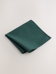 Verde - Juego de corbata, pañuelo de bolsillo y alfiler de solapa - Imagen 2 de 4