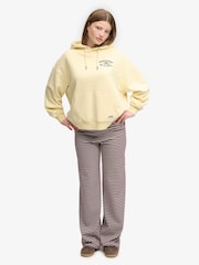 Superdry Yellow Luxe Casual Relaxed Hoodie - Image 4 of 6
