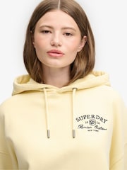 Superdry Yellow Luxe Casual Relaxed Hoodie - Image 5 of 6