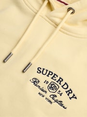 Superdry Yellow Luxe Casual Relaxed Hoodie - Image 6 of 6