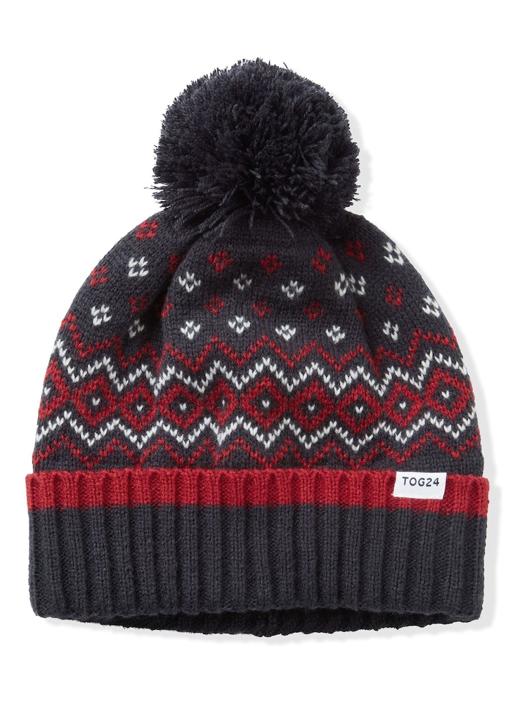 Tog 24 Blue/Red Cawley Chocolate Winter Knitted Hat - Image 2 of 2