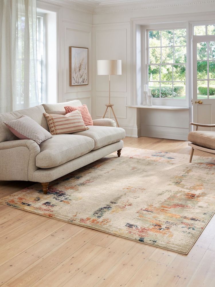 Multi Natural Kila Abstract Rug - Image 1 of 8