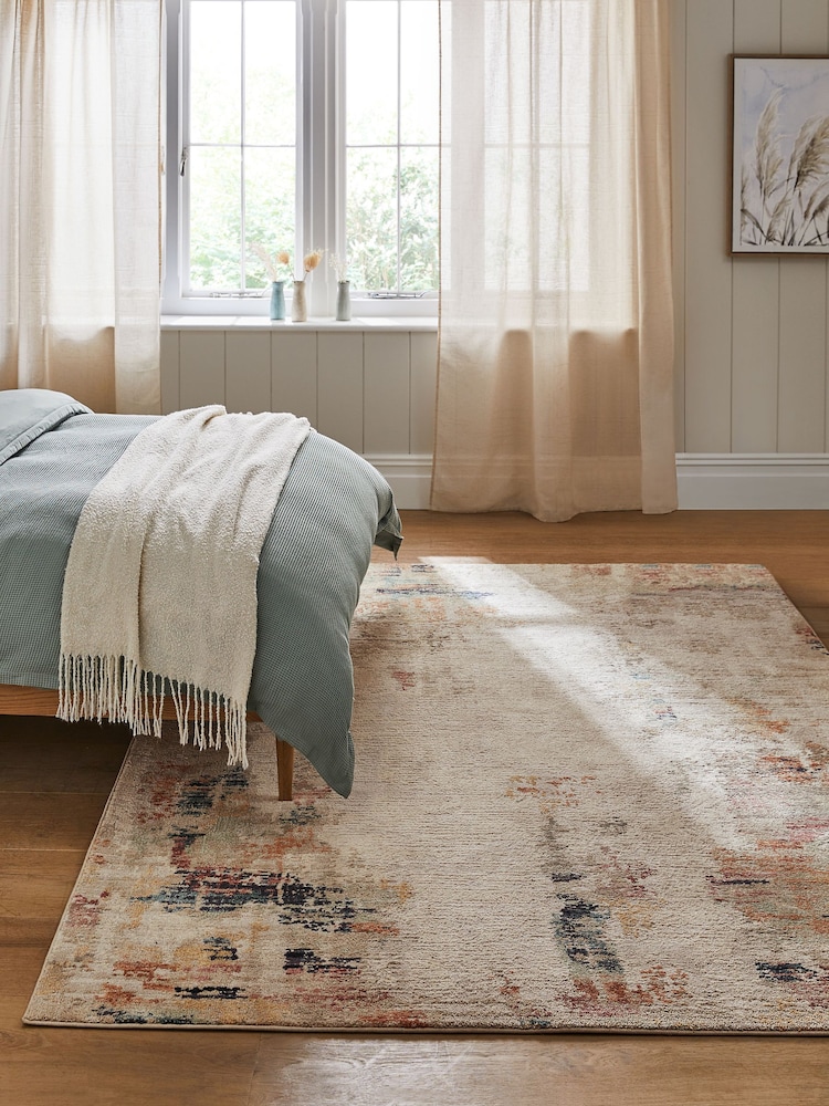 Multi Natural Kila Abstract Rug - Image 2 of 8