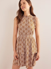 Boden Orange Ruffle Jersey Mini Dress - Image 1 of 5
