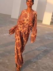 Never Fully Dressed Pink Paisley Balloon Trousers - Image 2 of 6