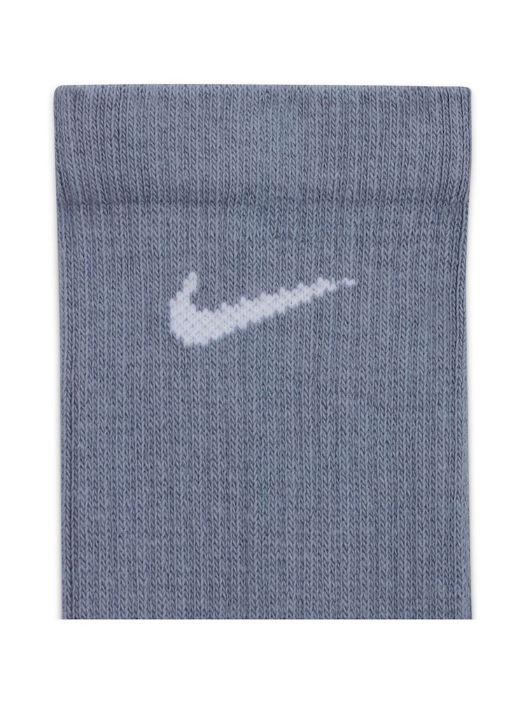 Nike Blue Crew Everyday Plus Cushioned Training Crew 100% Cotton Socks 3 Pack - Image 4 of 4
