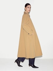 Jigsaw Natural Naya Cotton A-line Trench Coat - Image 2 of 7