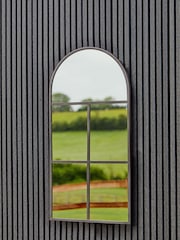 Ivyline Black Archway Outdoor Mirror - Image 1 of 4