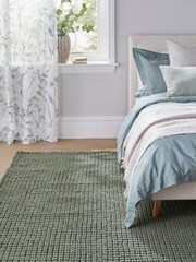 Sage Green Global Bobble Rug - Image 1 of 6