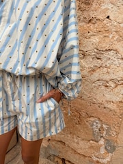Never Fully Dressed Blue Stripe Cara Shirt - Image 3 of 5