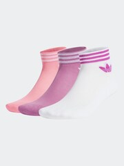 Weiß - Adidas Trefoil Söckchen 3 Pack - Bild 1 von 4