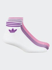 Weiß - Adidas Trefoil Söckchen 3 Pack - Bild 2 von 4