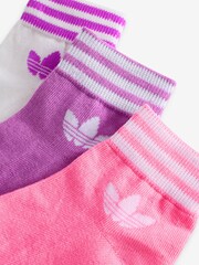 Weiß - Adidas Trefoil Söckchen 3 Pack - Bild 4 von 4