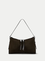 Jigsaw Green Trafalgar Suede Shoulder Bag - Image 3 of 5