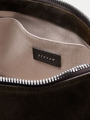 Jigsaw Green Trafalgar Suede Shoulder Bag - Image 4 of 5