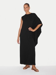 Jigsaw Black Jersey Cape Dress - Image 1 of 4