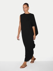 Jigsaw Black Jersey Cape Dress - Image 3 of 4