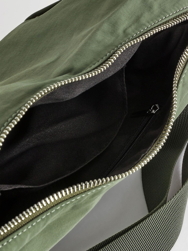 Khaki Green Sling Cross-Body Bag - Image 7 of 7