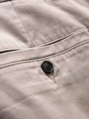 Dark Stone Straight Fit Stretch Chinos Shorts - Image 6 of 8