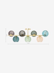 MADE.COM Brass Ilaria Flush Ceiling - Image 4 of 4