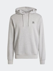 adidas originals Grey 100% Cotton Trefoil Essentials Hoodie - Image 7 of 7