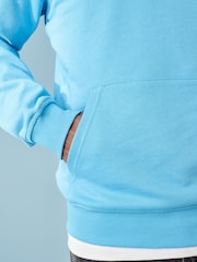 adidas originals Blue 100% Cotton Trefoil Essentials Hoodie - Image 6 of 7