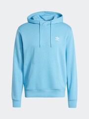 adidas originals Blue 100% Cotton Trefoil Essentials Hoodie - Image 7 of 7