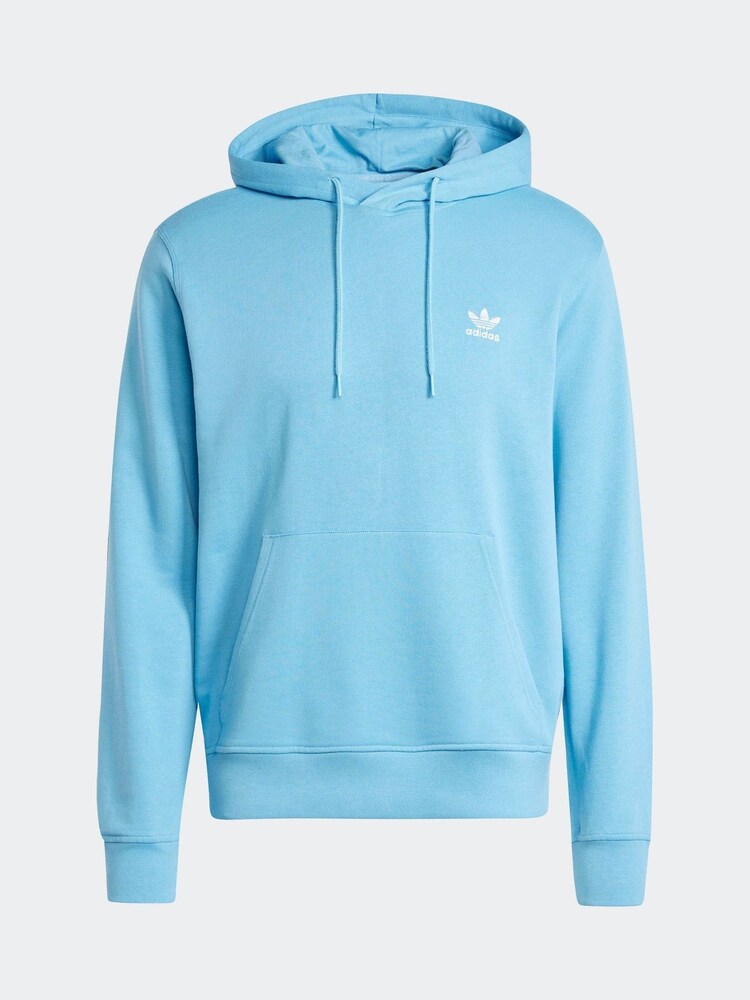 adidas originals Blue 100% Cotton Trefoil Essentials Hoodie - Image 7 of 7