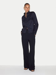 Jigsaw Blue Slim Stand Collar Shirt - Image 3 of 6