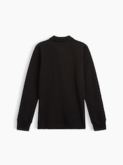 Gap Black Uniform Pique Long Sleeve Polo Shirt (4-13yrs) - Image 2 of 3
